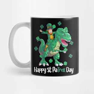 Dino St Patricks Day  Kids Toddler Boys Leprechaun Mug